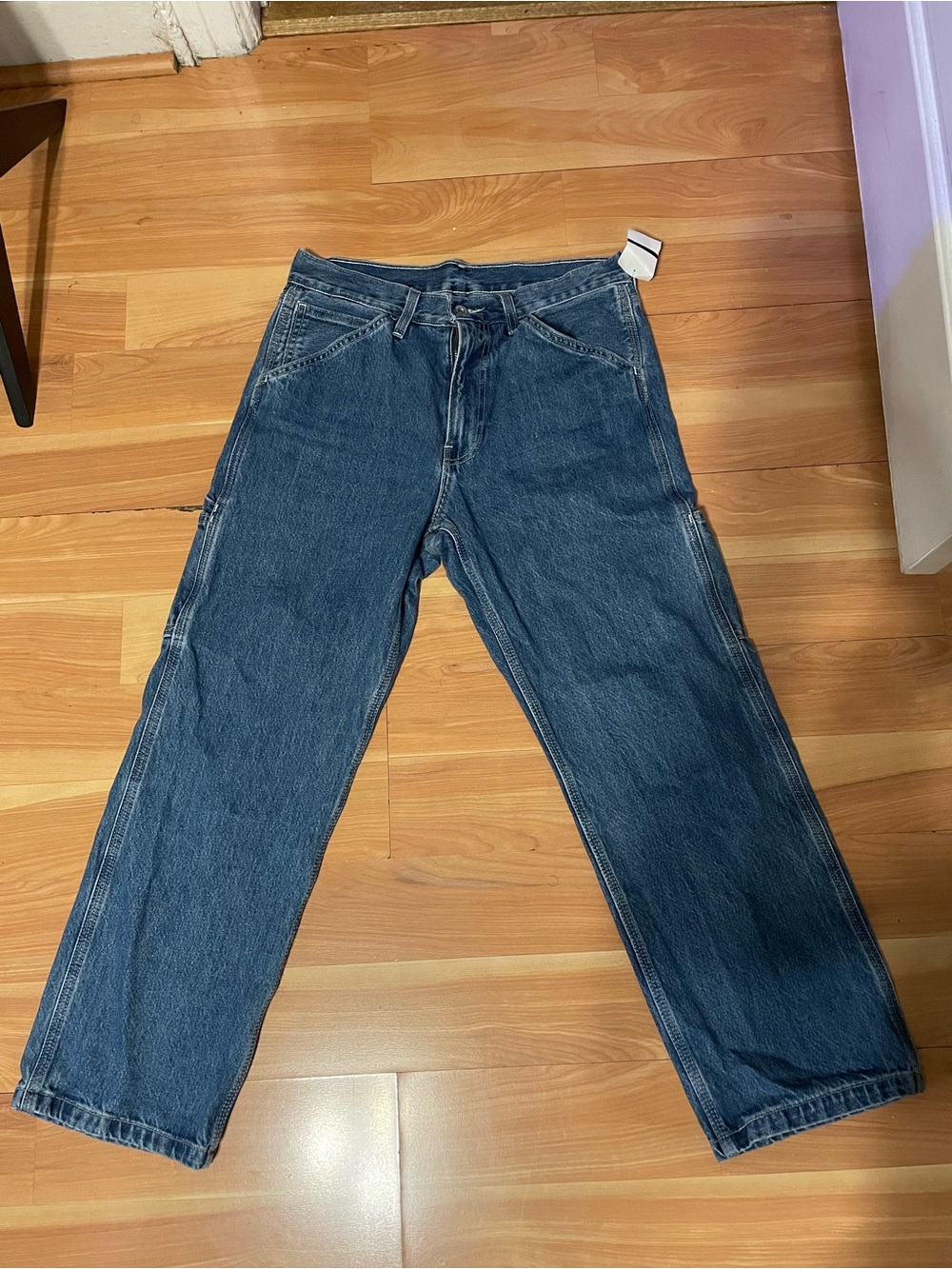 Levi’s Men's Relaxed Fit Dark Blue Denim Jeans painter carpenter style 31x30
